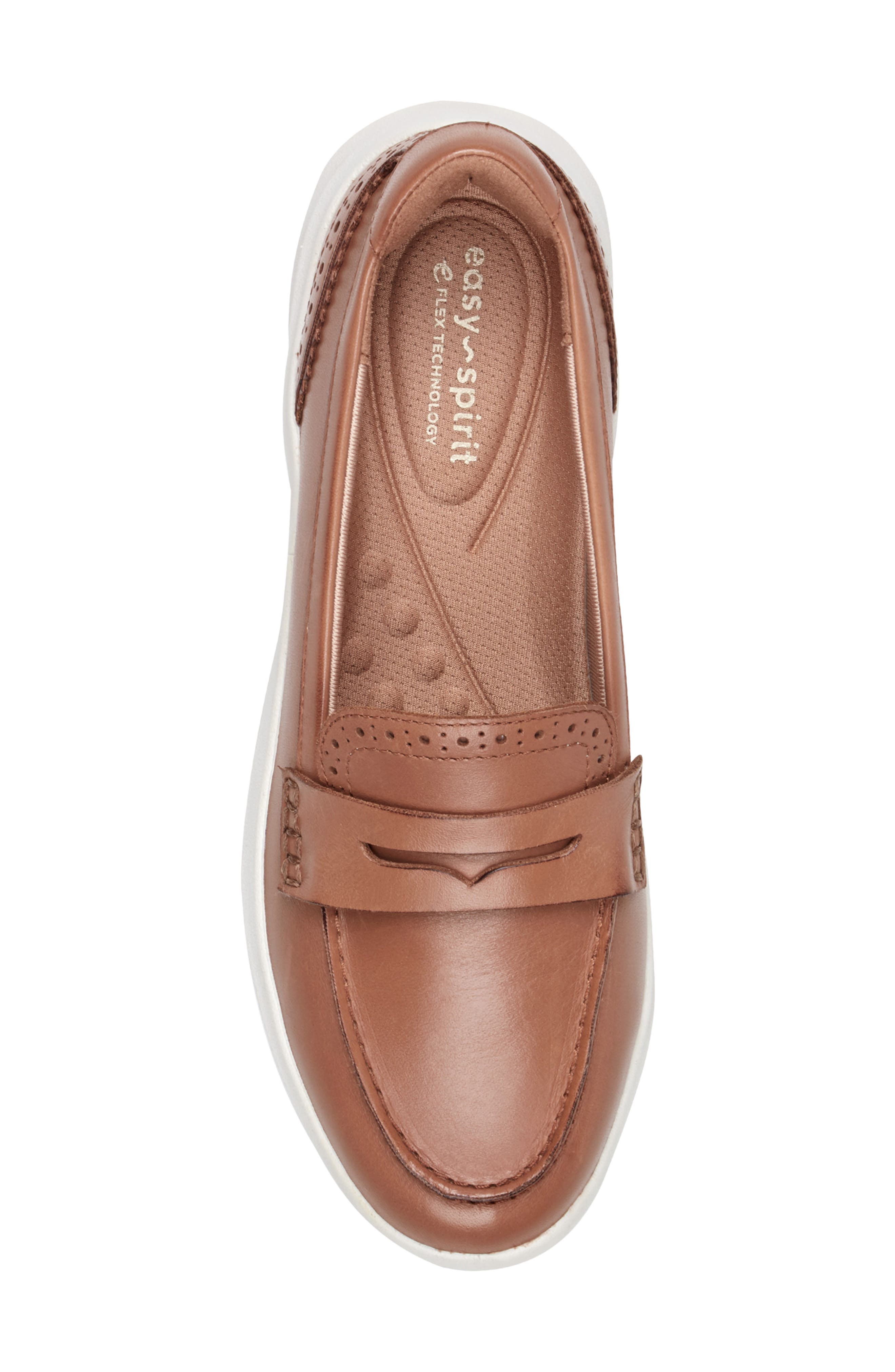 Ryla Penny Loafer, Alternate, color, BROWN