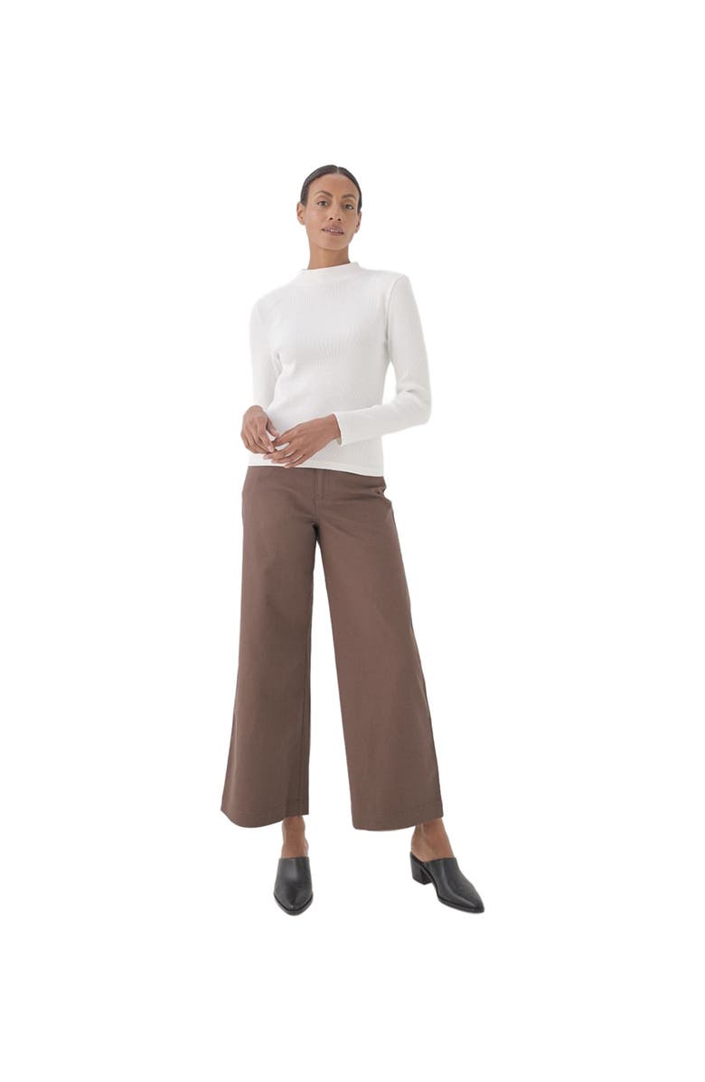 Pact Organic Cotton Favorite Rib Mockneck Top, Main, color,