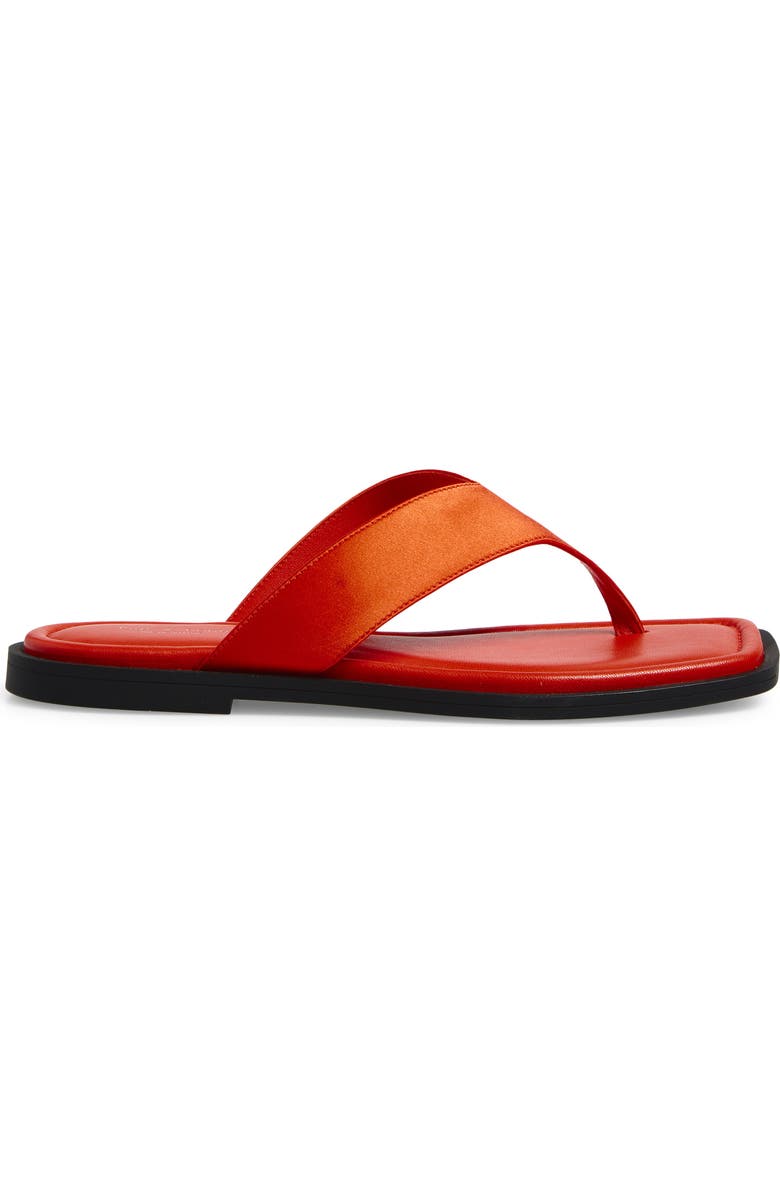 rag & bone Gracie Flip Flop, Alternate, color, Red Satin