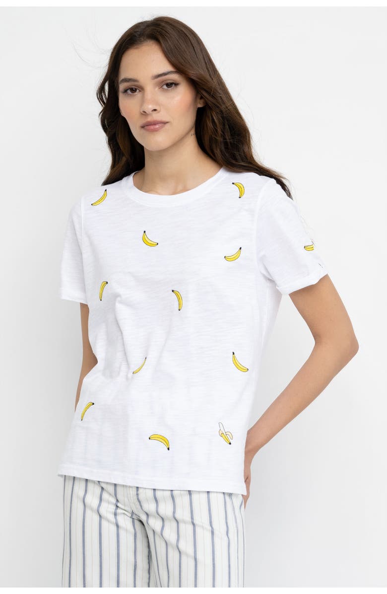 Lisa Todd BANANAS COTTON TEE-SHIRT, Main, color, 