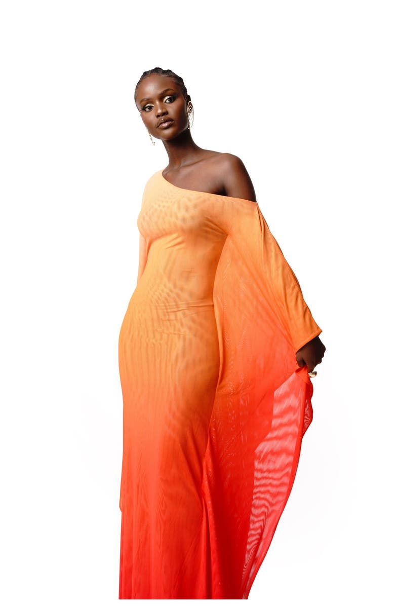 OFUURE The Eve Kaftan Maxi Dress, Alternate, color, Orange