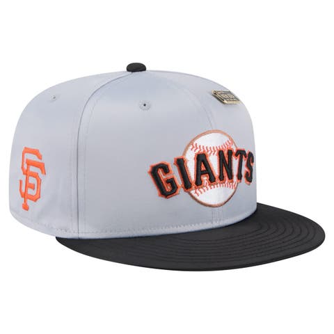 Men's New Era Gray/Black San Francisco Giants Satin 59FIFTY Fitted Hat