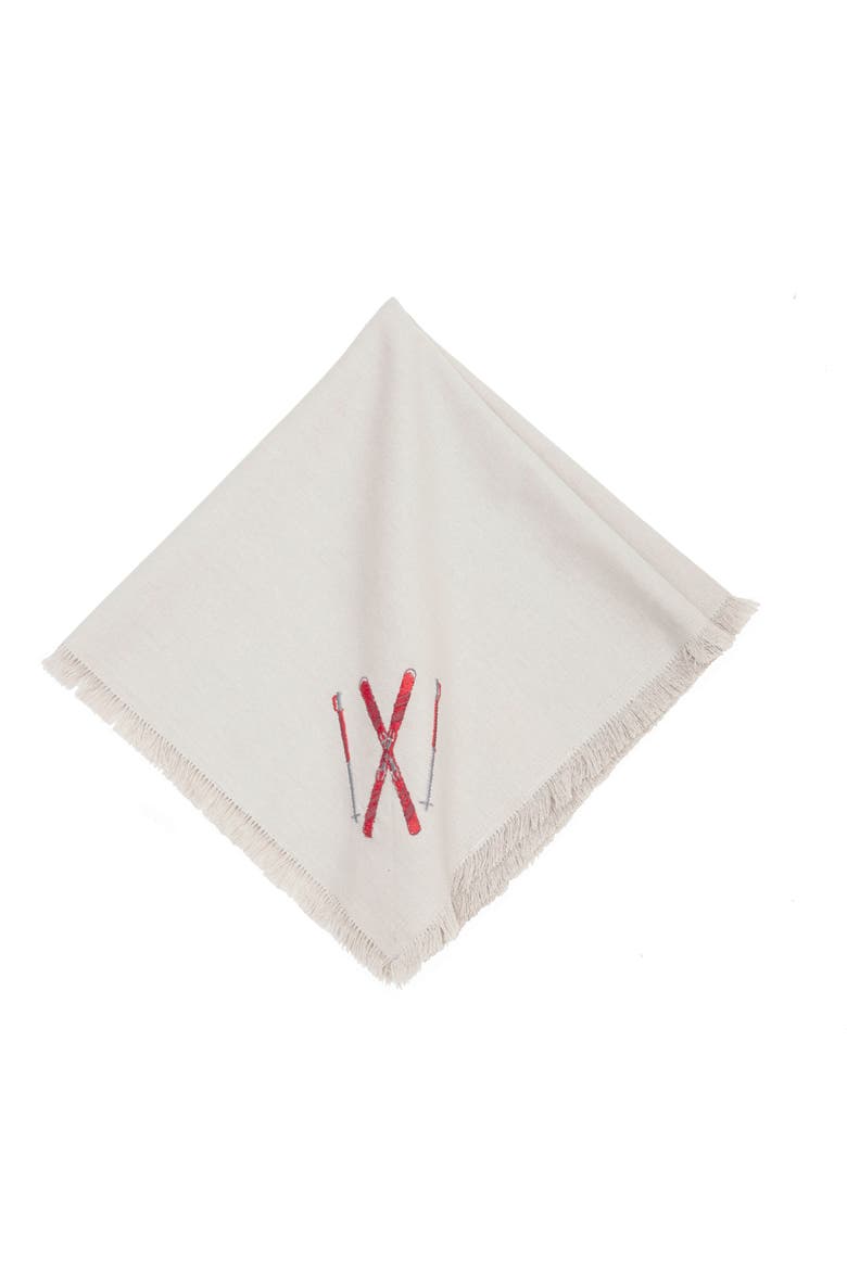 Slopeside Napkins Set of 4, Alternate, color, White