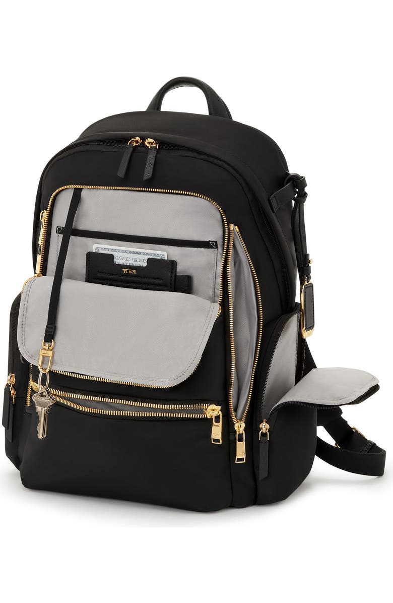 TUMI Celina Backpack, Alternate, color, Black/ Gold