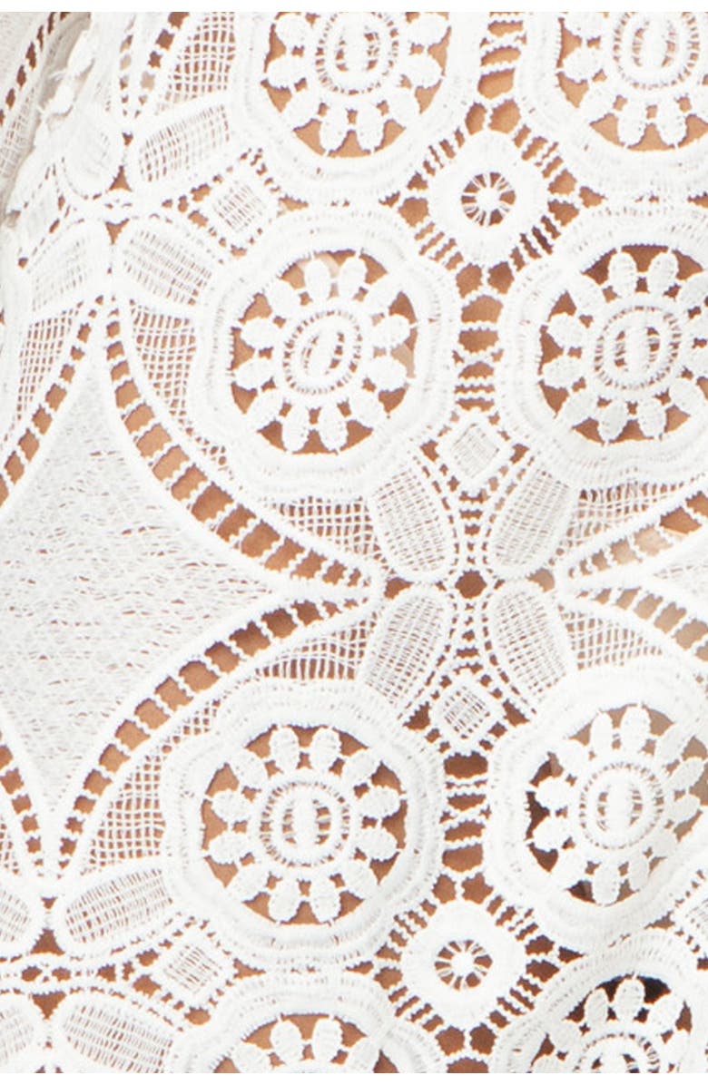 HELEN JON Lace Button Front Dress, Alternate, color, Lace Crochet