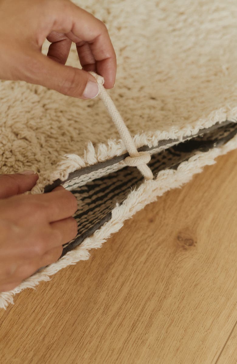 Lorena Canals Moon Multishape Washable Cotton Blend Rug, Alternate, color, Natural