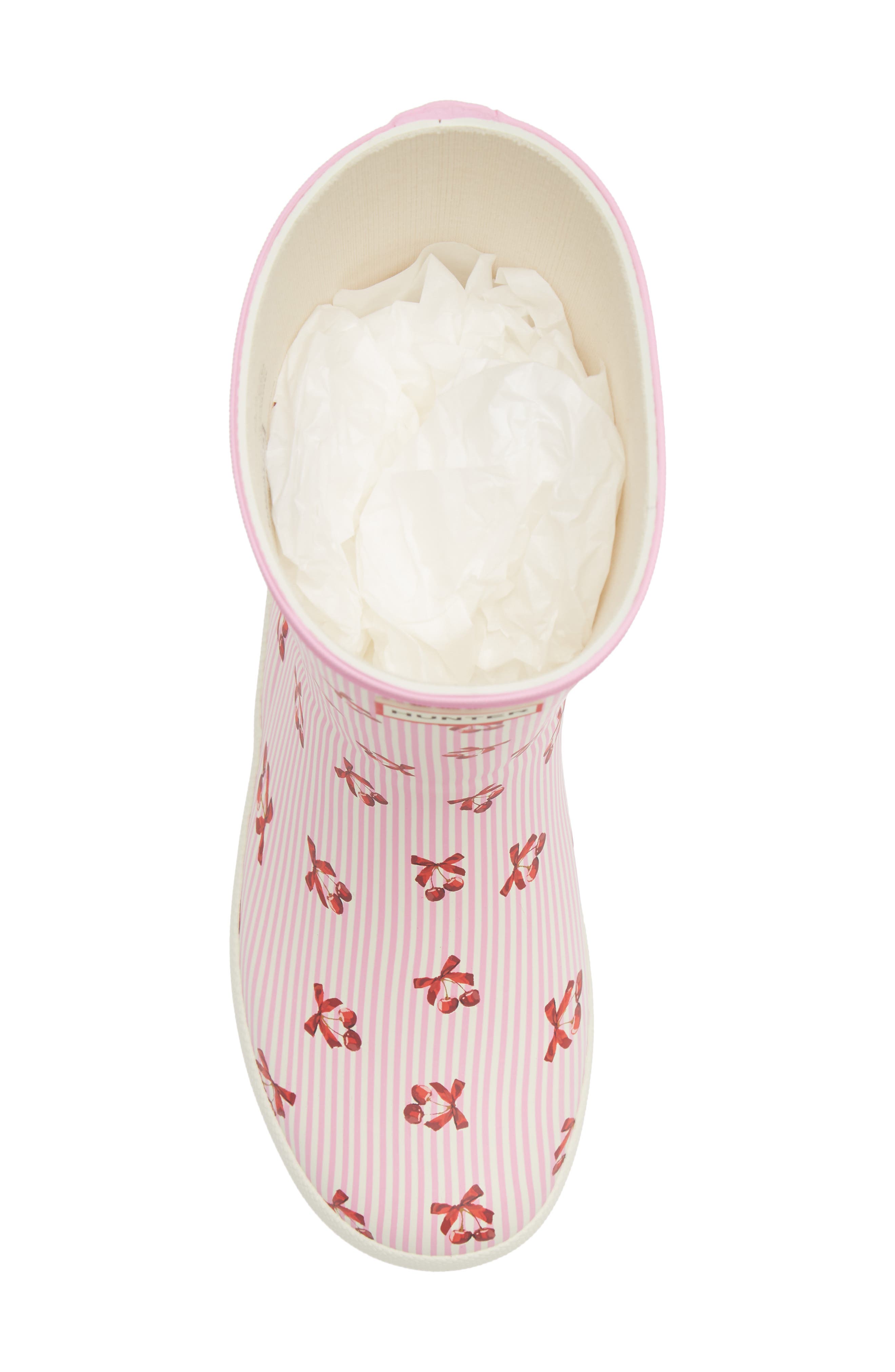 Kids' First Classic Rain Boot, Alternate, color, MEDIUM PINK/ CHERRIES