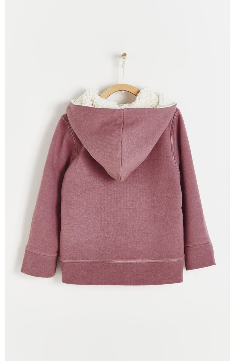 Babycottons Tree Fleece & Teddy Fleece Hoodie, Alternate, color, 