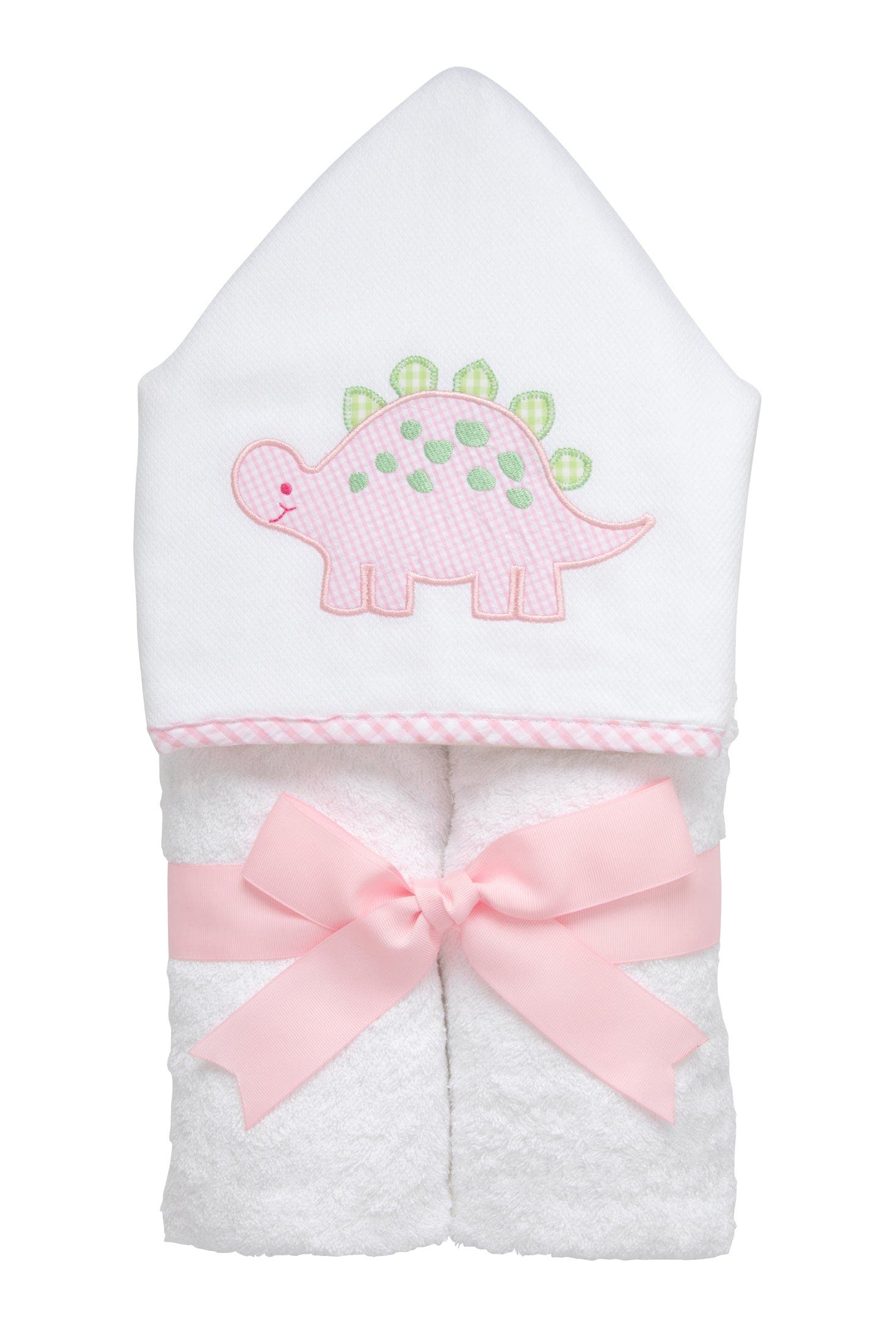 3 Marthas Playful Pals Everykid Towel in Pink Dino 