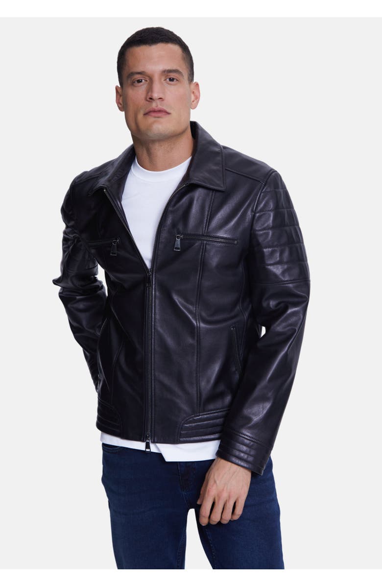 Furniq UK Sebastian Leather Jacket, Main, color,