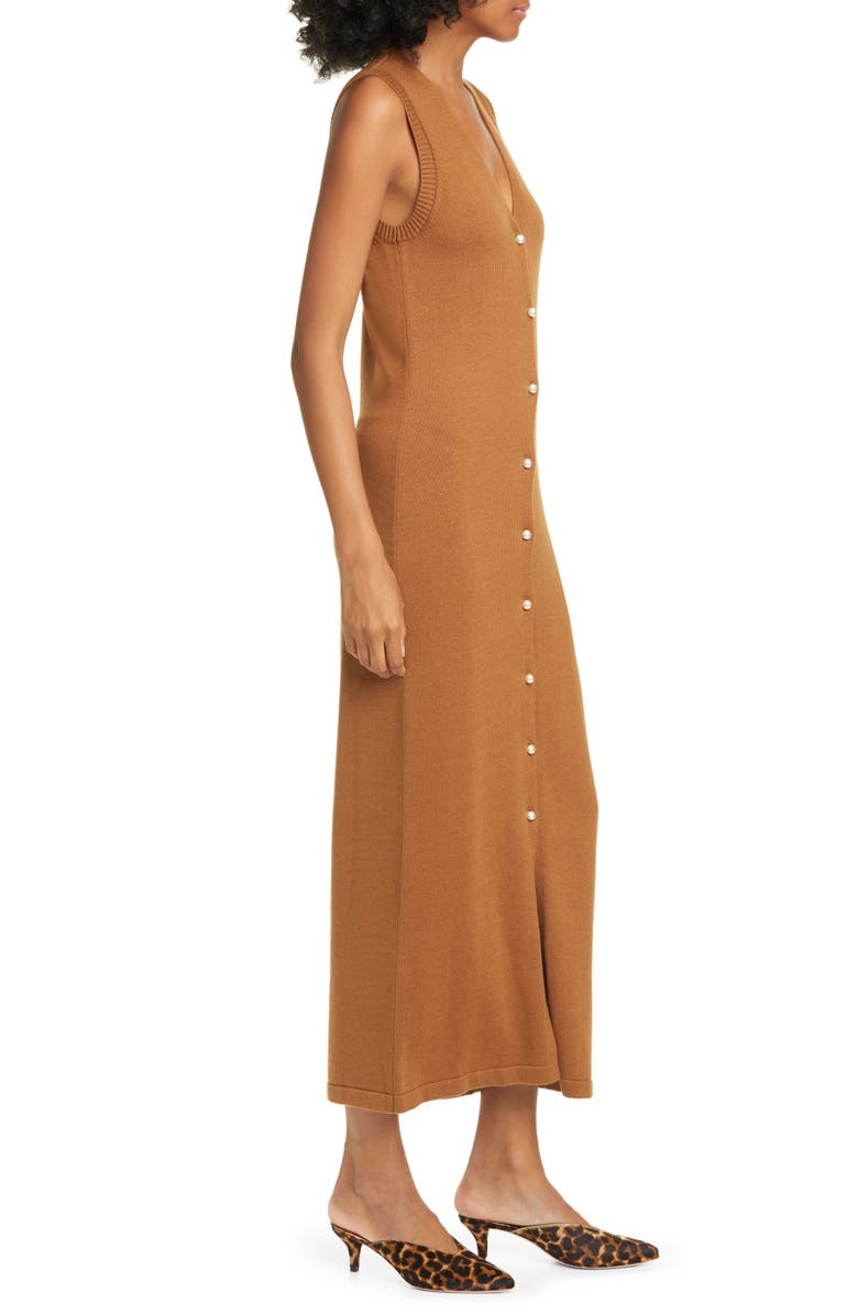 STAUD Bo Midi Sweater Dress, Alternate, color, 