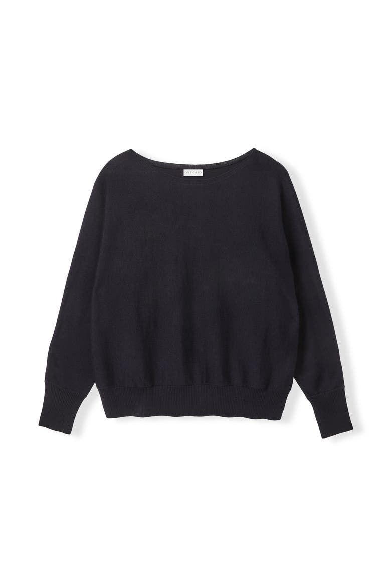 Fine Knit Merino Relaxed Sweater, Alternate, color, Navy