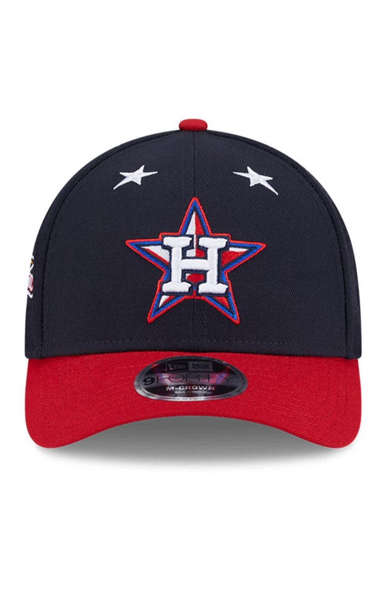 New Era Men's New Era Navy/Red Houston Astros 2025 MLB All-Star Game Workout 9FORTY M-Crown Adjustable Hat, Alternate, color, Navy