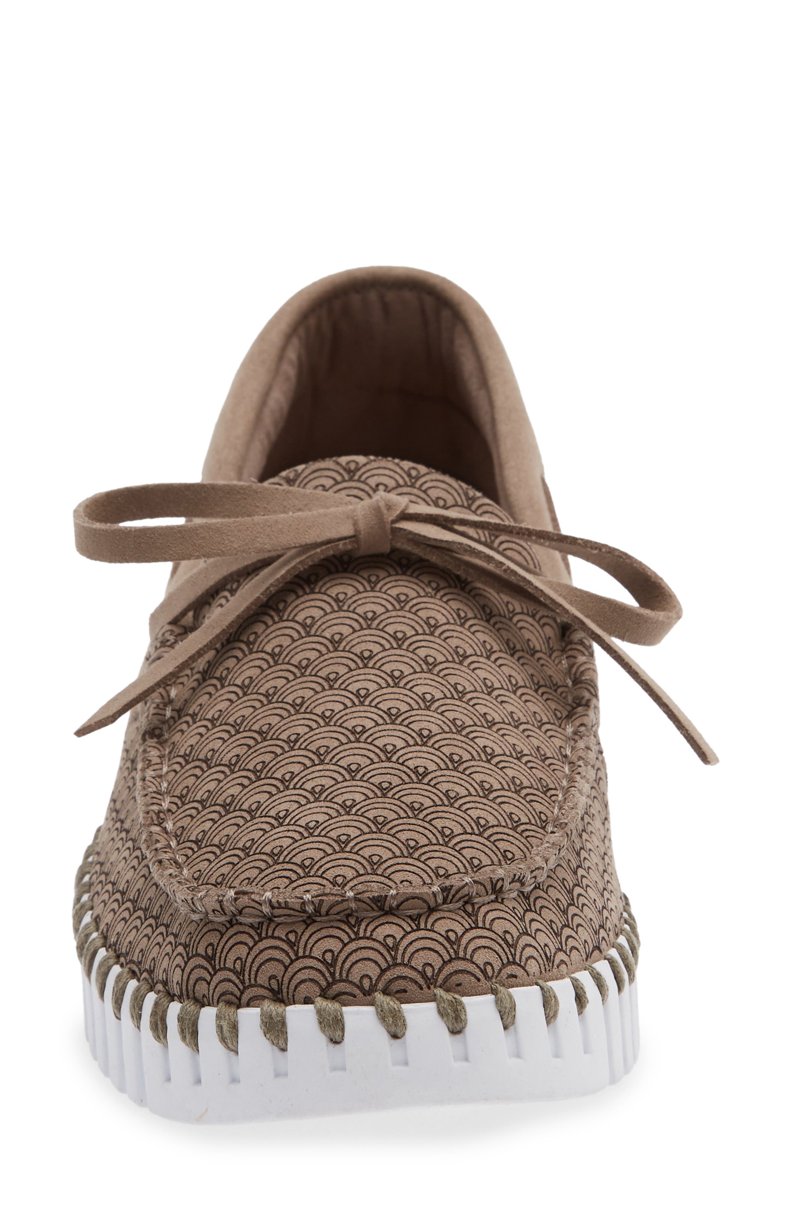 Ilse Jacobsen Tulip Print Sailor Shoe, Alternate, color, Falcon