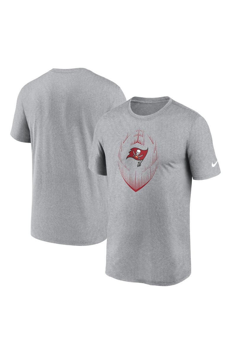 Nike Men's Nike Heather Gray Tampa Bay Buccaneers Primetime Legend Icon Performance T-Shirt, Main, color,