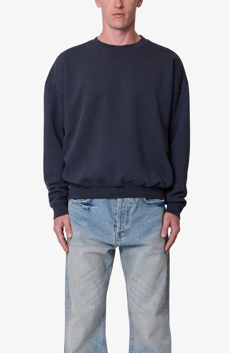 mnml Heavyweight Basic Crewneck Sweatshirt, Alternate, color, Washed Black