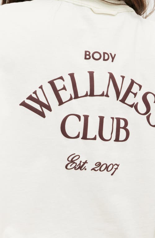 Shop Cotton On Body Active Relaxed Cropped Tshirt In Coconut Milk Dark Oak
