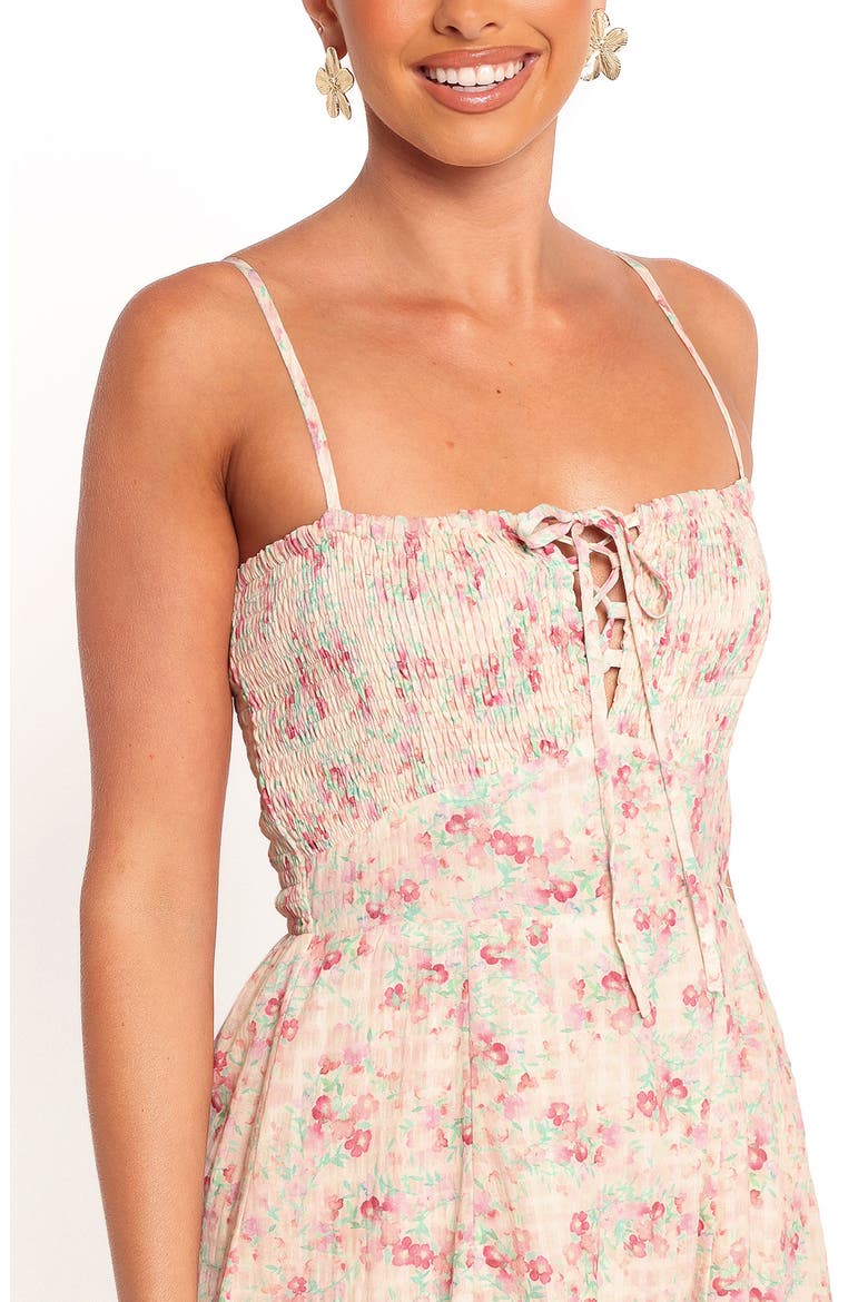 Vespera Floral Maxi Dress, Alternate, color, PINK DITSY