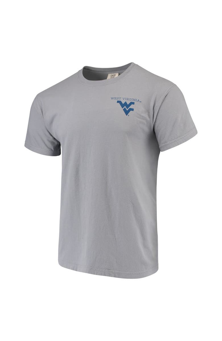 IMAGE ONE Men's Gray West Virginia Mountaineers Comfort Colors Campus Scenery T-Shirt, Alternate, color, 