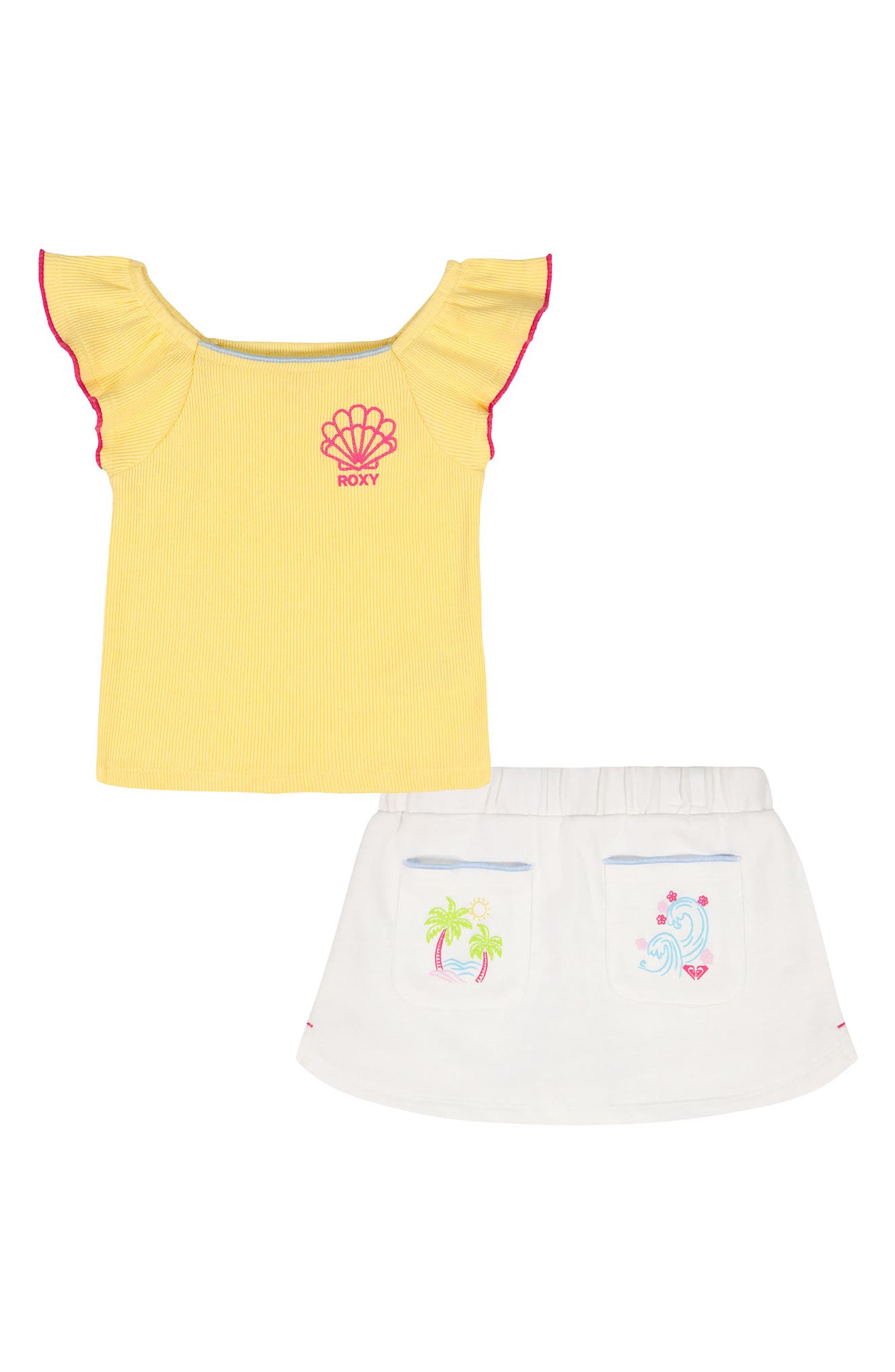 Roxy Kids' Graphic Top & Skirt Set