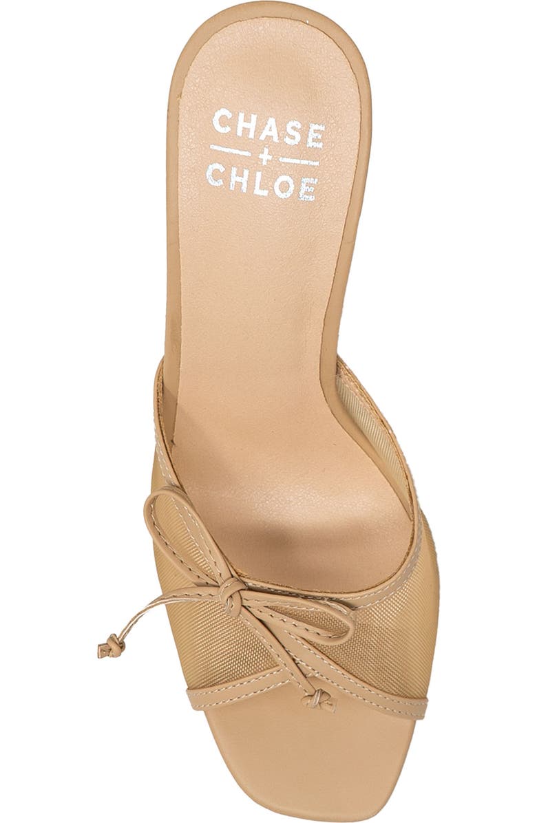 CHASE AND CHLOE Baela Mesh Sandal, Alternate, color, Beige Mesh