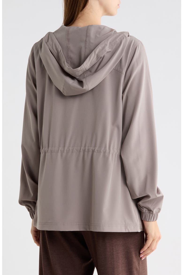 Hooded Anorak Performance Jacket, Alternate, color, MUSHROOM