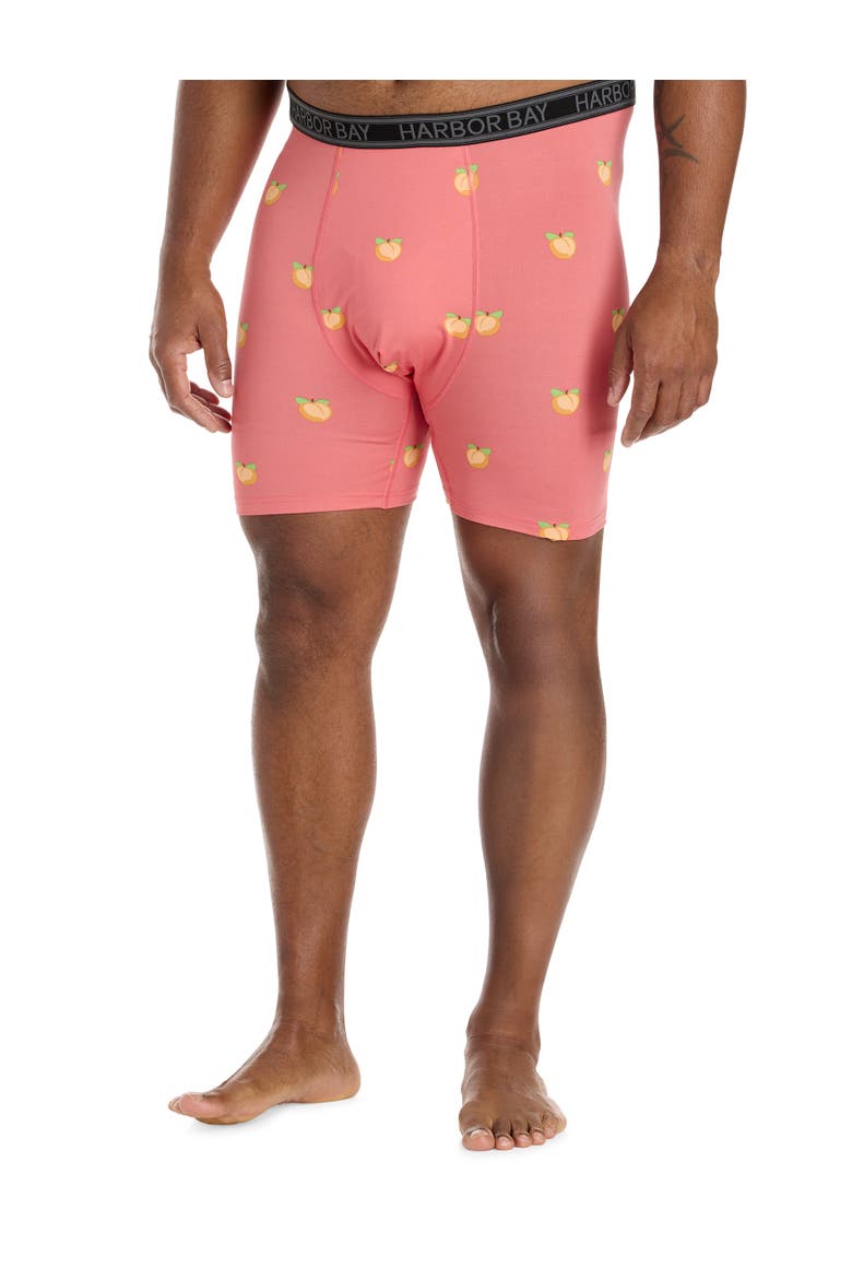Big & Tall Cooling Performance 5 Inch Boxer Briefs V2, Alternate, color, PEACH COBBLER