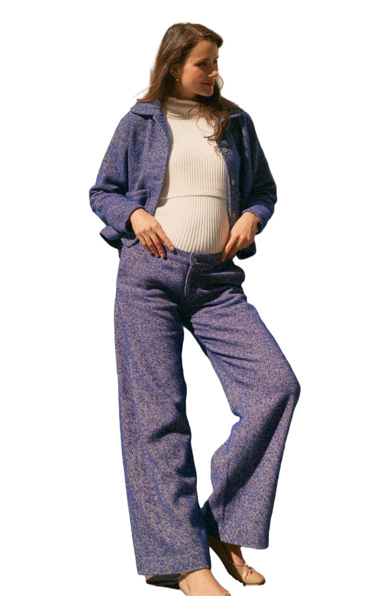 Cache Coeur Pippa Maternity Jacket, Main, color, Blue