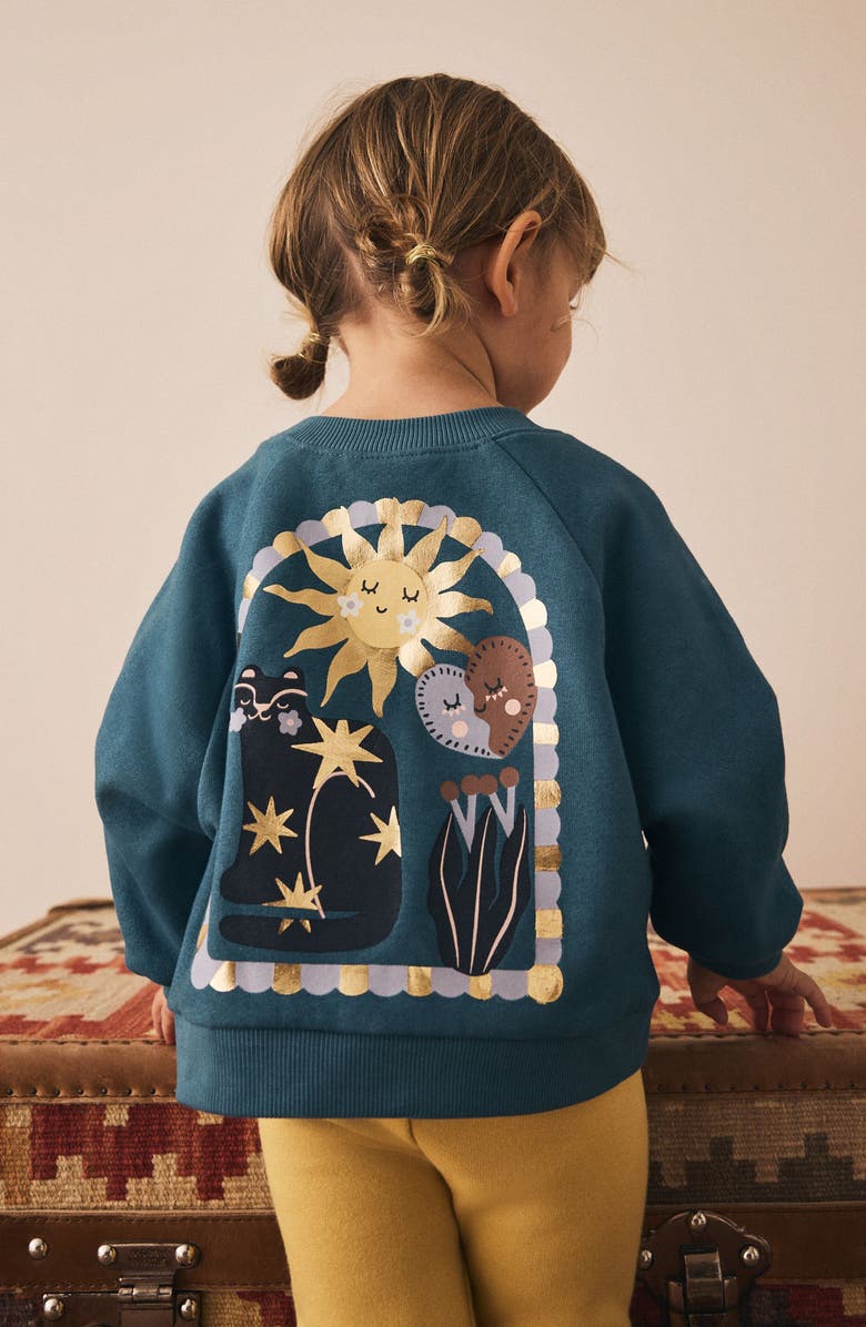 NEXT Kids' Graphic Sweatshirt, Alternate, color, Blue
