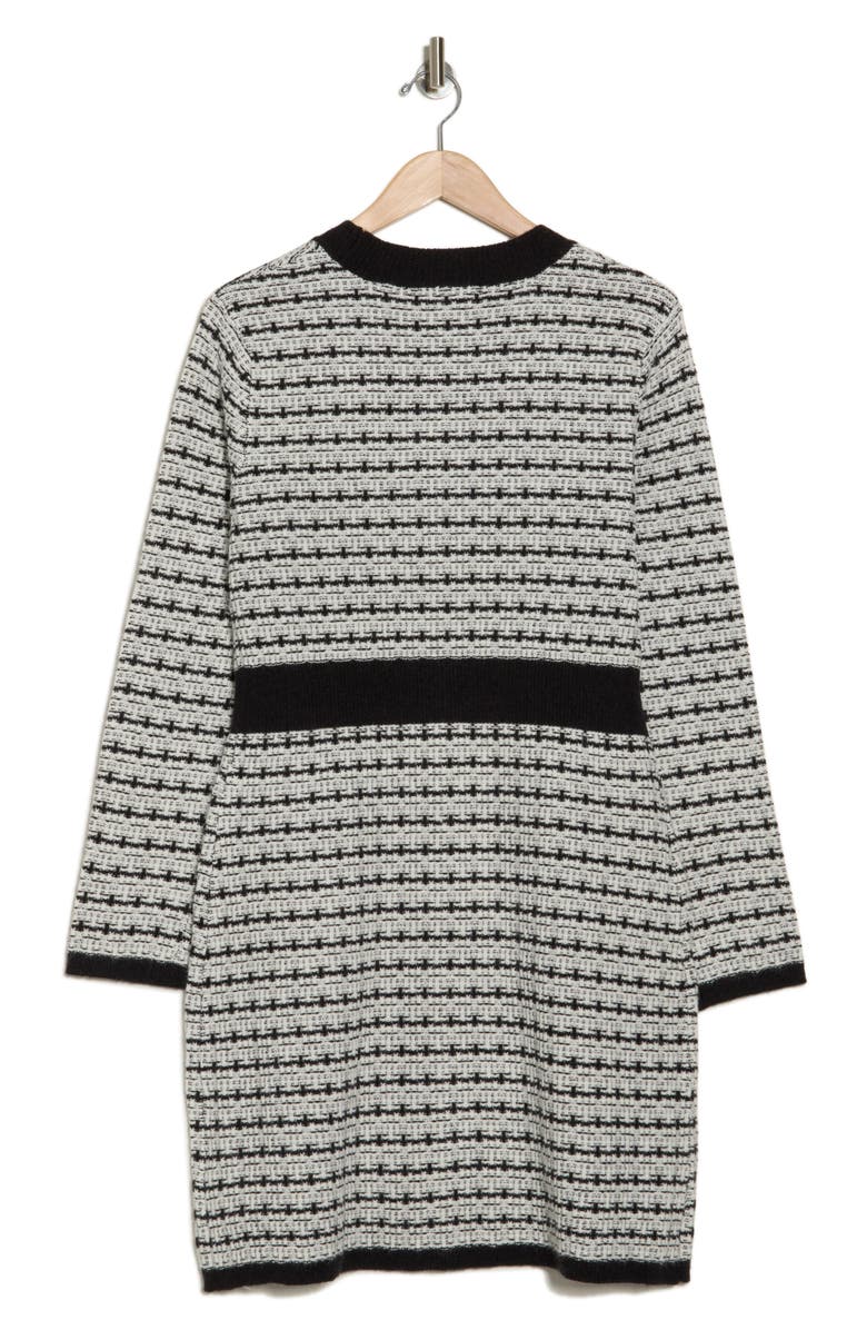 Ellen Tracy Tweed Bouclé Sweater Dress, Alternate, color, 