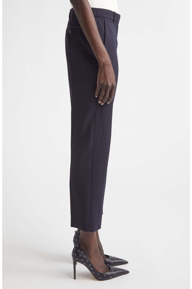 Wool Cigarette Trousers, Alternate, color, NAVY