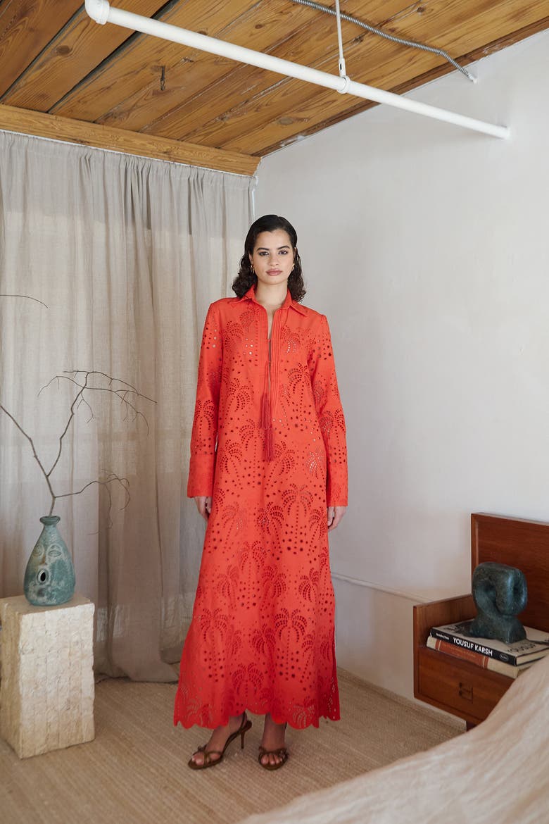 Zahra Embroidered Shirt Dress, Alternate, color, Embroidered