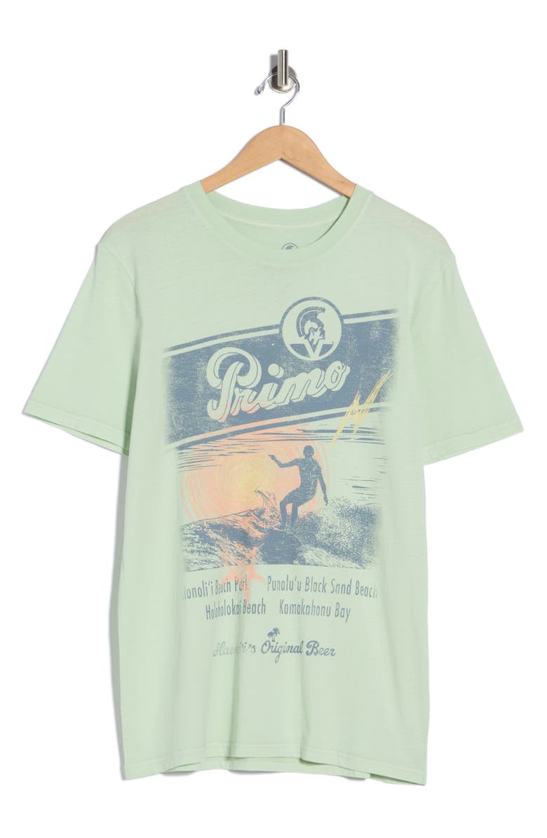 Goodie Two Sleeves Scribble Primo Surf Graphic T-Shirt, Main, color, Green