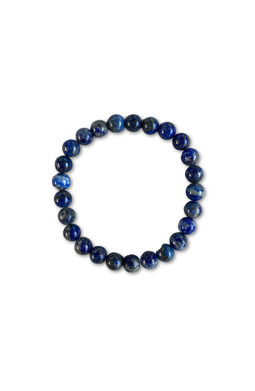 Humanist Beauty Crystal Healing Beaded Bracelet In Lapis Lazuli