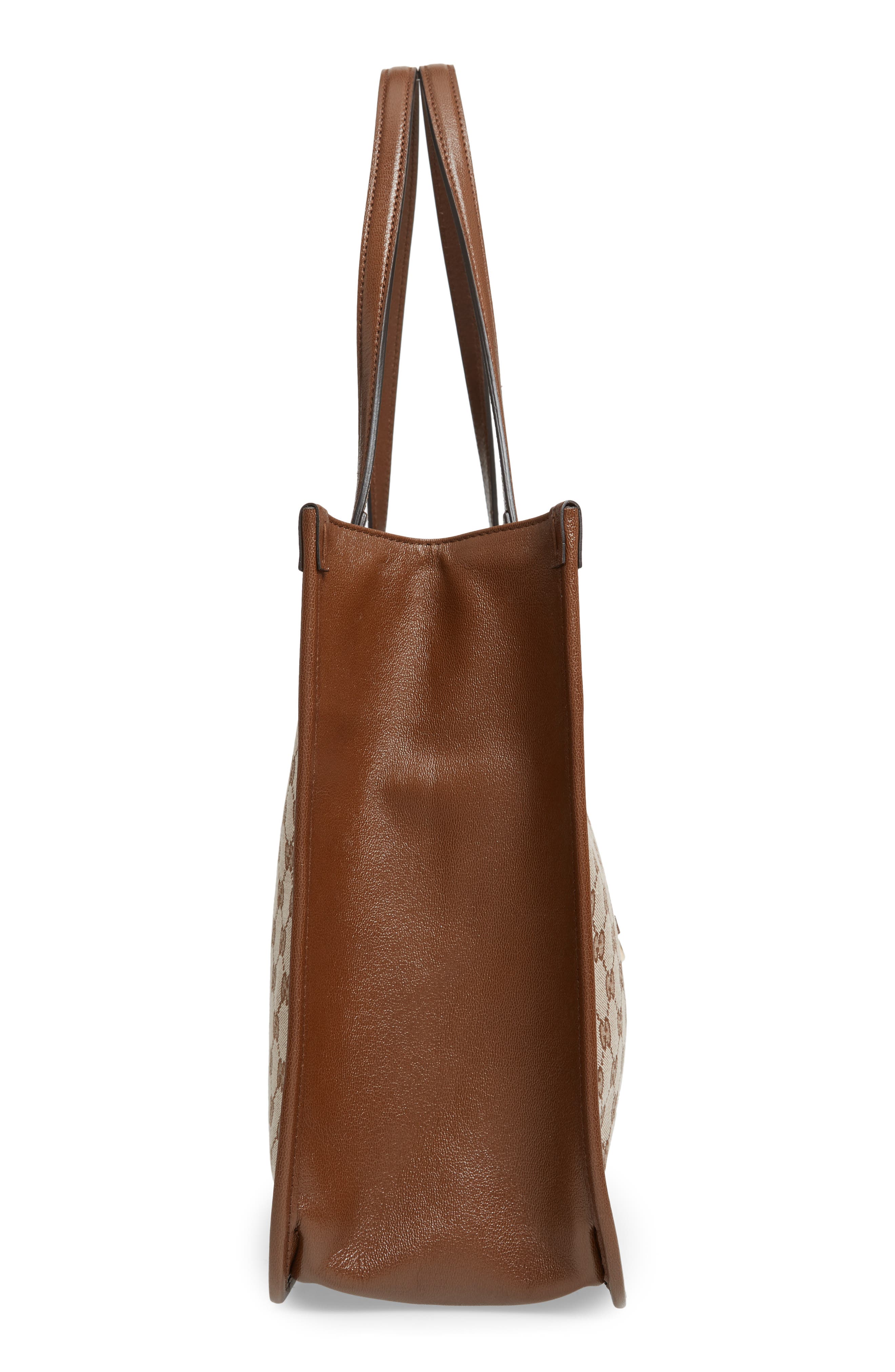 Gucci 1955 Horsebit GG Original Canvas Tote, Alternate, color, 