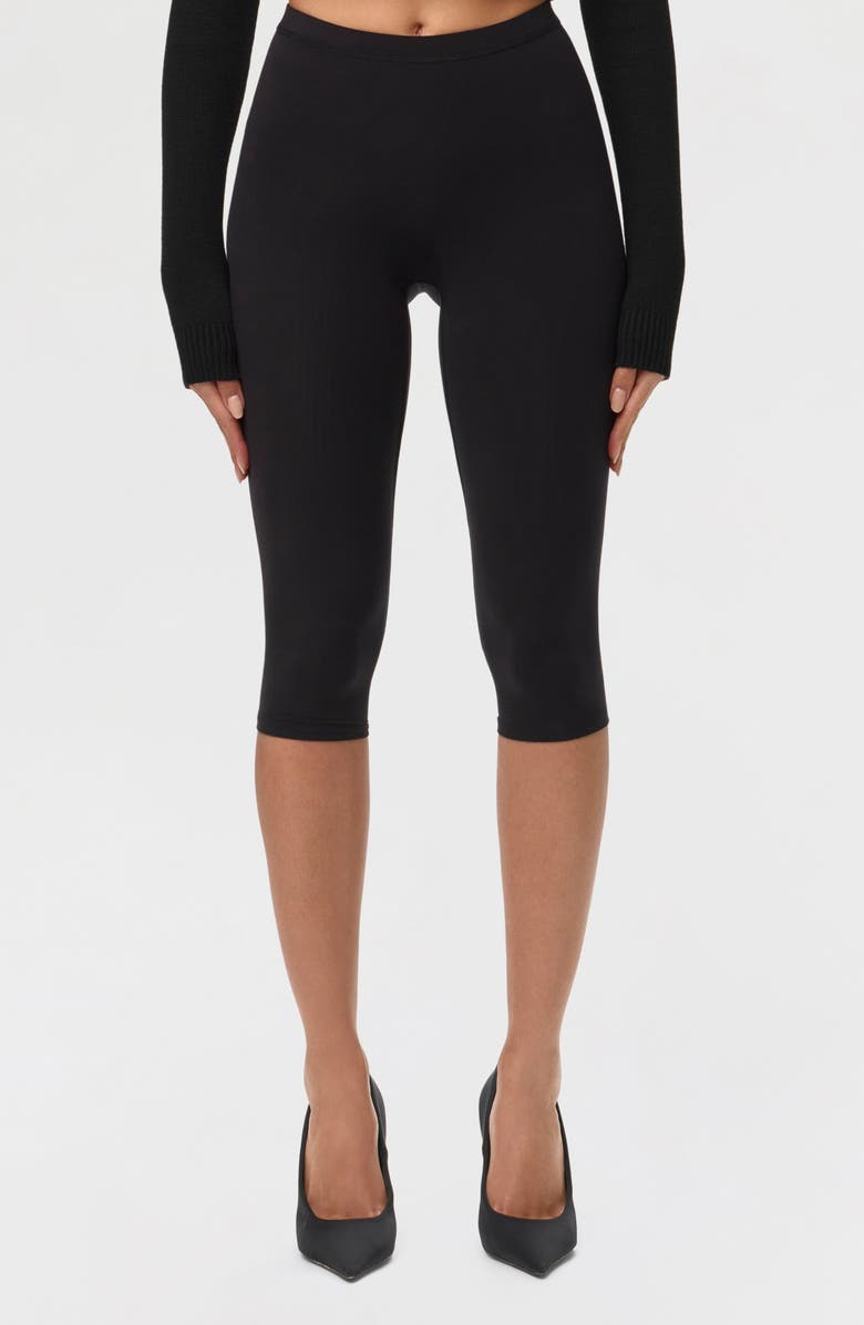 Naked Wardrobe Capri Leggings, Main, color, Black
