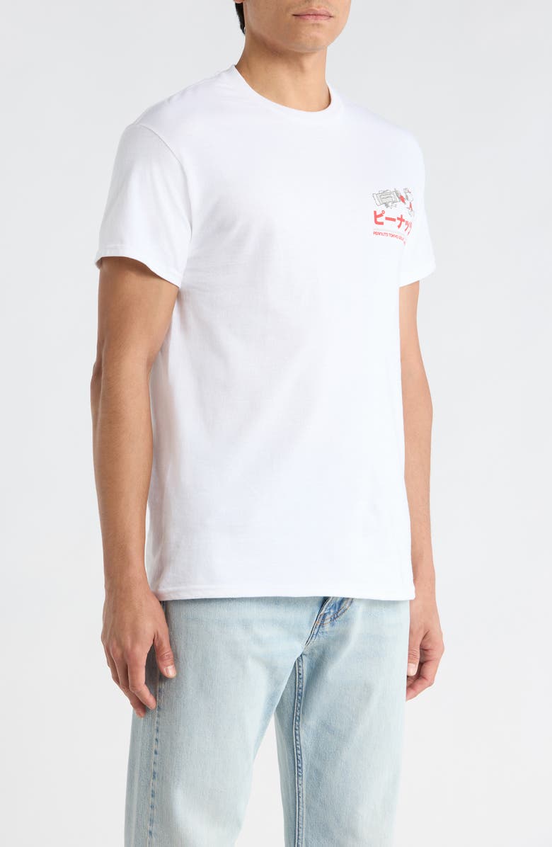 The Forecast Agency Peanuts<sup>®</sup> Tokyo Golf Cotton Graphic T-Shirt, Alternate, color, White