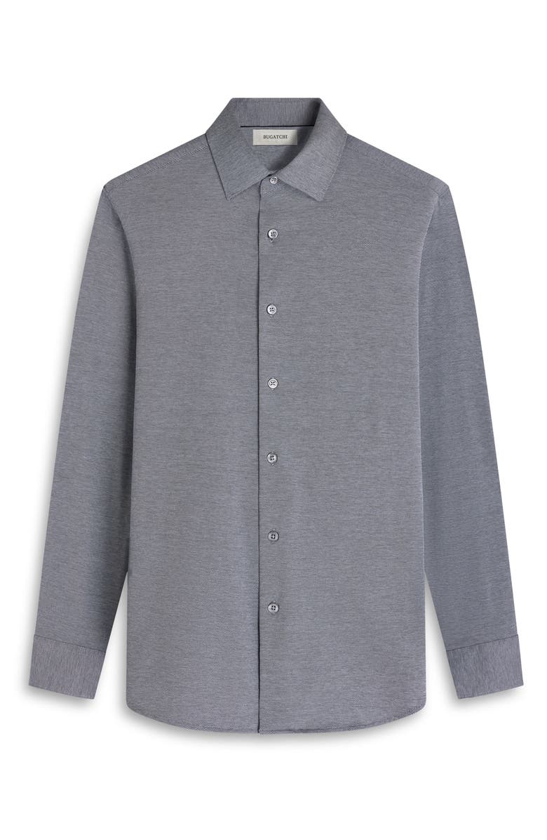 Bugatchi James OoohCotton<sup>®</sup> Button-Up Shirt, Alternate, color, Black