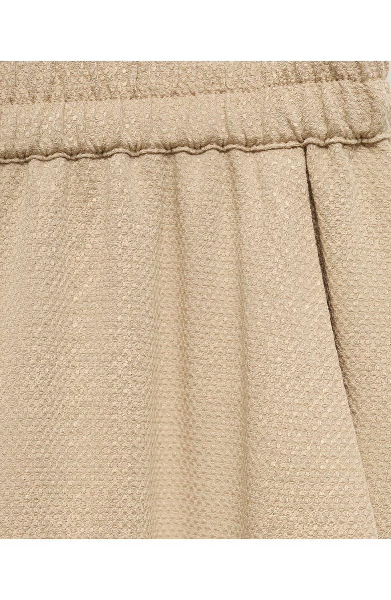 MANGO Pull On Wide Leg Pants, Alternate, color, Beige