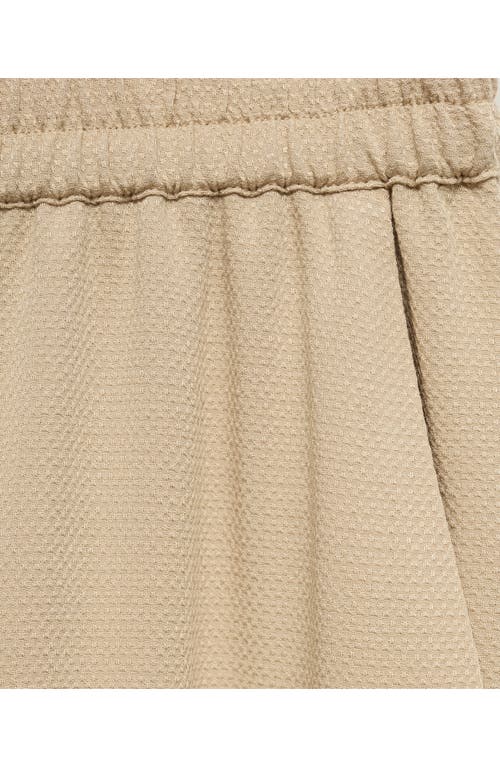 Mango Pull On Wide Leg Pants In Neutral