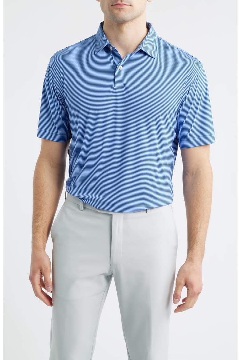 Market Stripe Featherweight Performance Polo, Main, color, WINDSOR BLUE