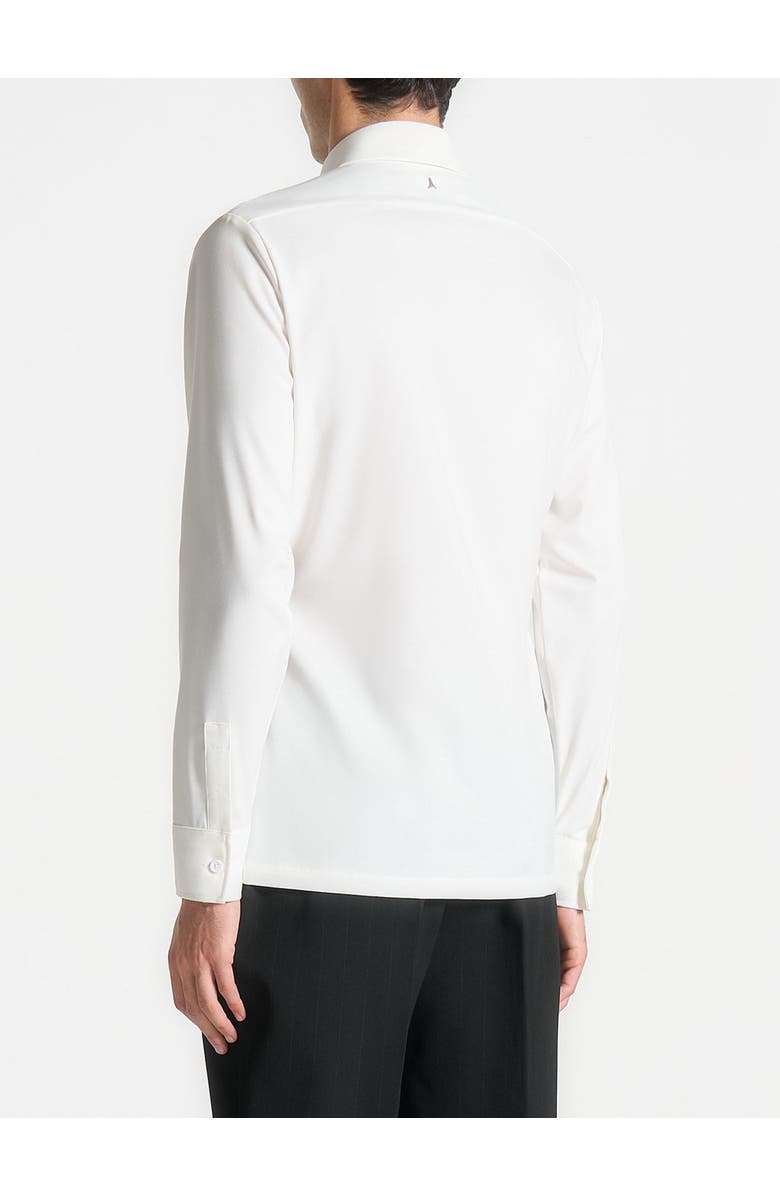 Manière De Voir Tom Slim Fit Tailored Stretch Dress Shirt, Alternate, color, Black