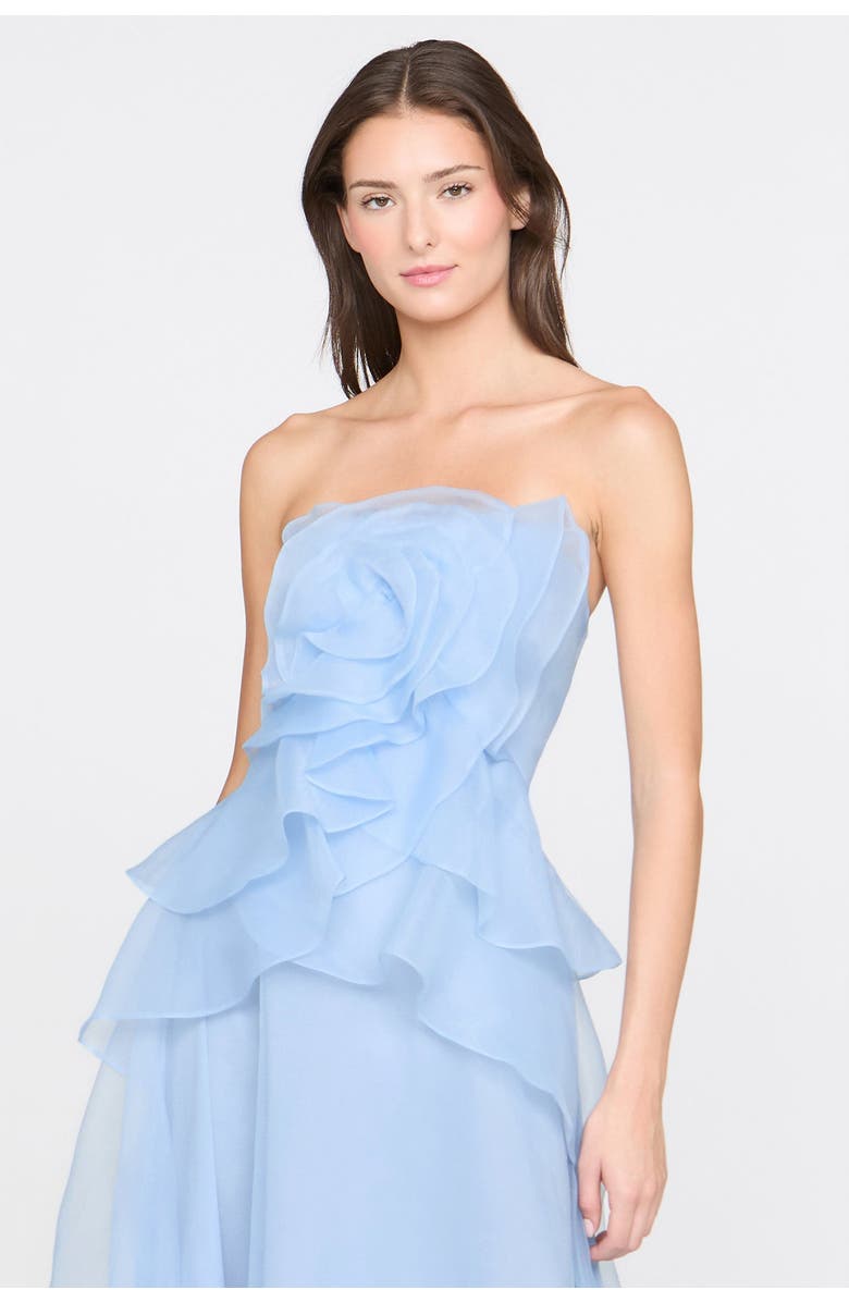 Theia Gilda Draped Rose Gown, Alternate, color, Nautical Navy