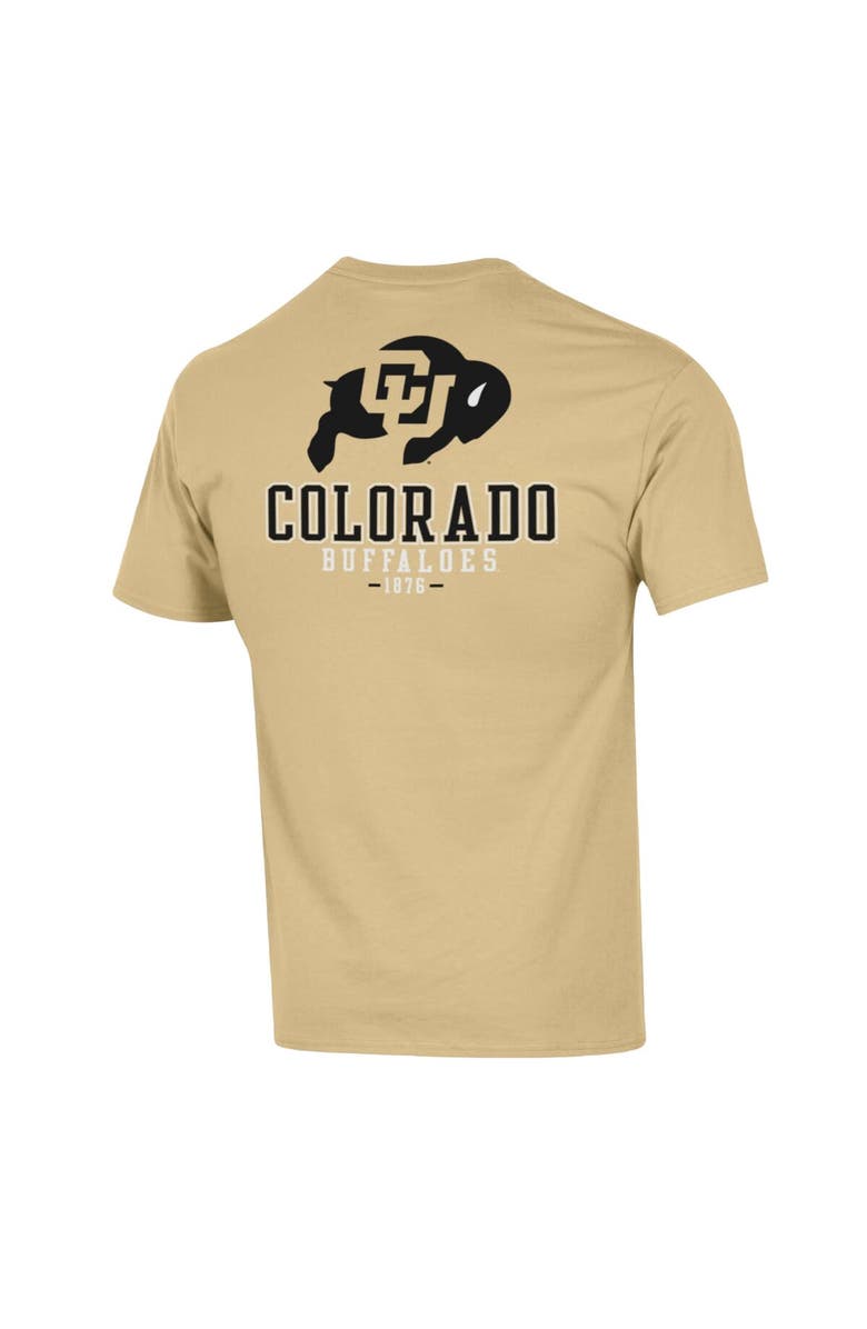 Champion Men's Champion Gold Colorado Buffaloes Team Stack 2-Hit T-Shirt, Alternate, color, Gold