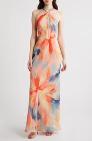 Vince Camuto Sleeveless Chiffon Dress