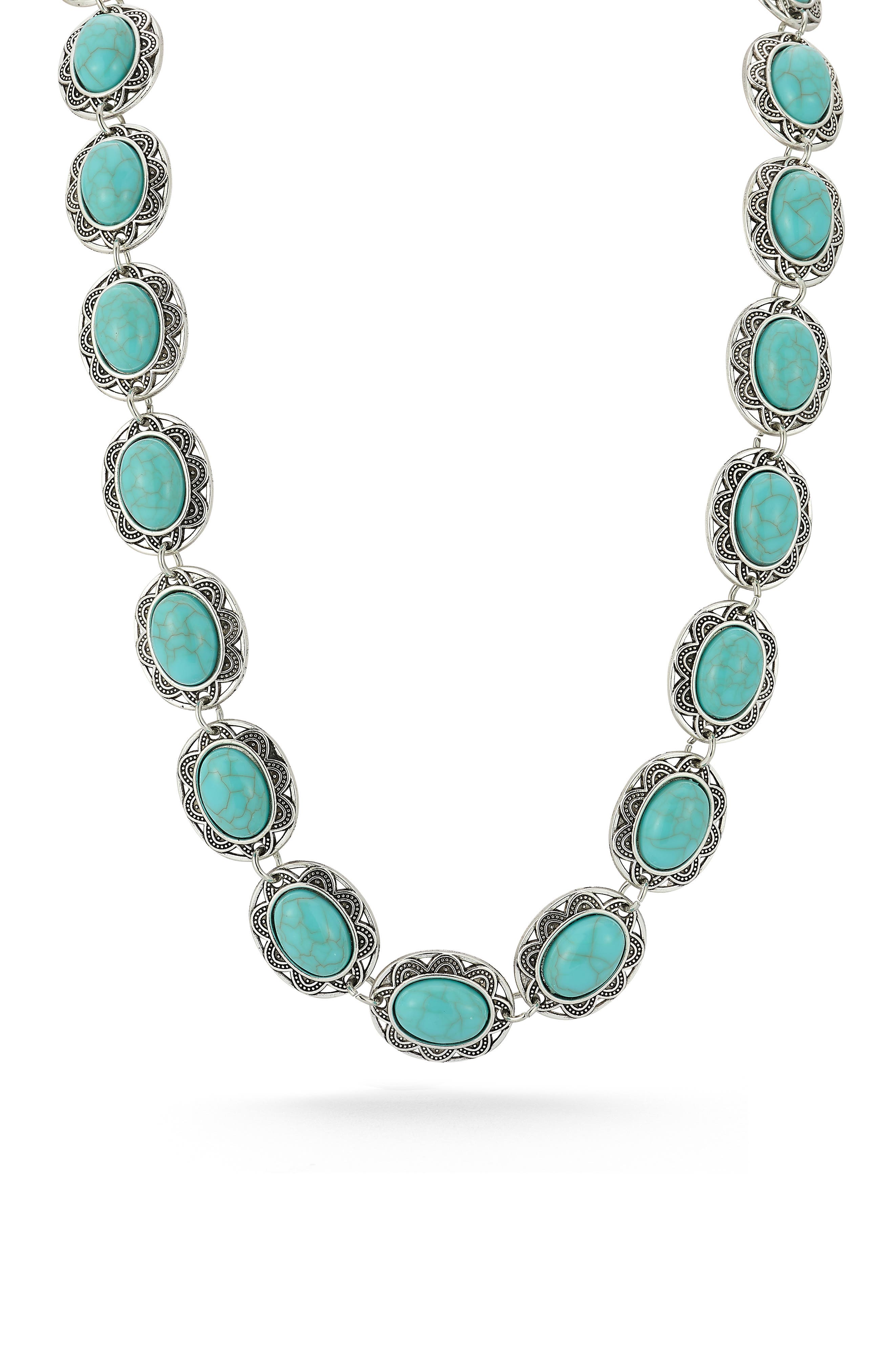 SPHERA MILANO Faux Turquoise Necklace