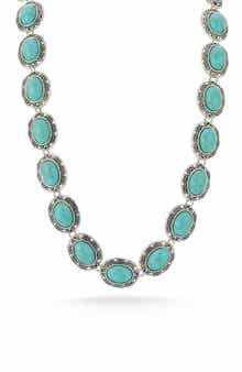 SPHERA MILANO Faux Turquoise Necklace