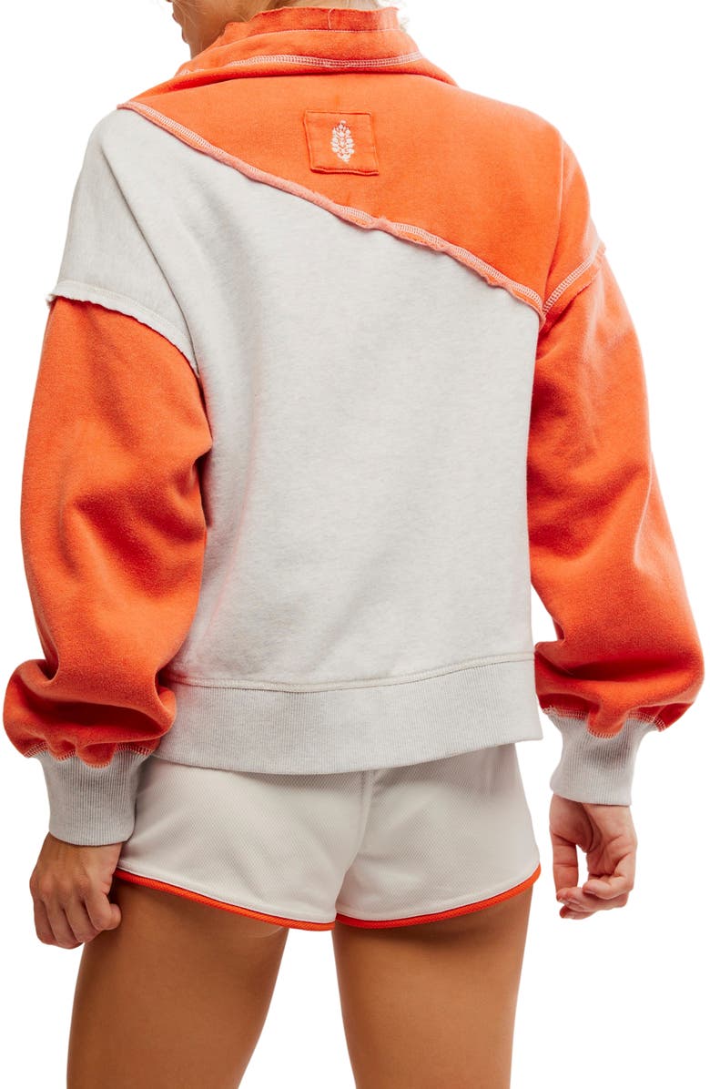 Free People Home Stretch Funnel Neck Sweatshirt, Alternate, color, 