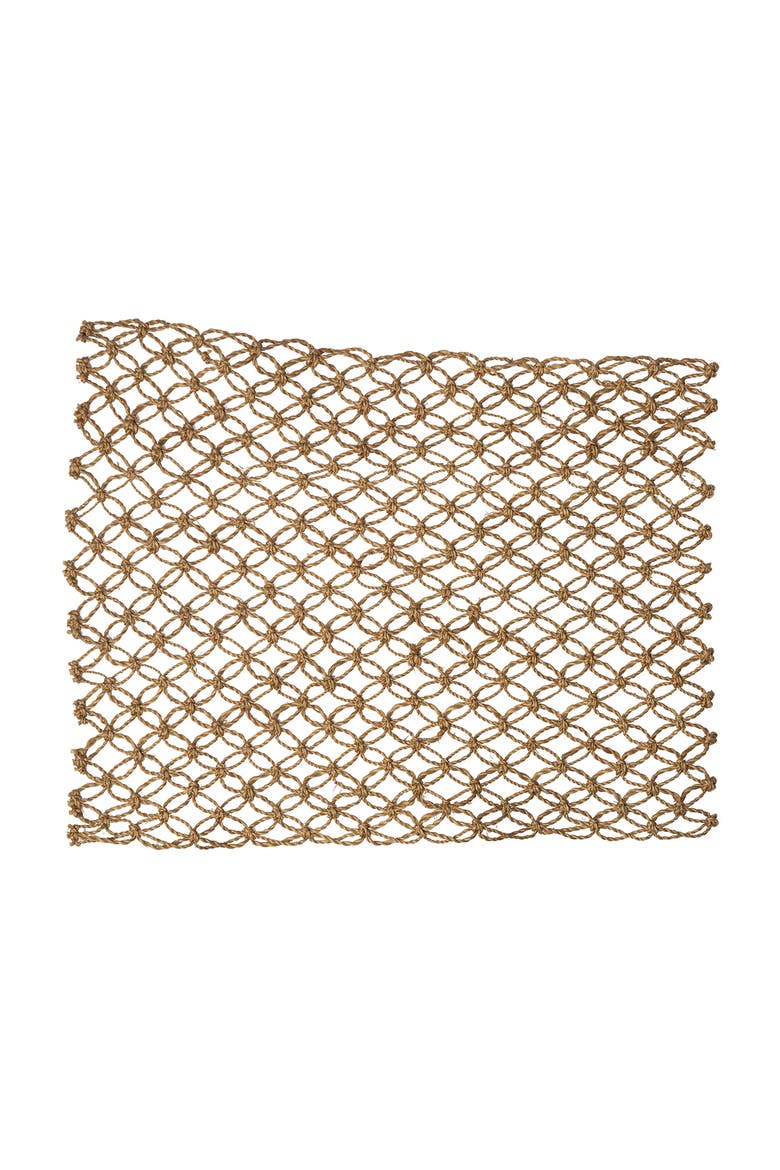 Macrame Mocha Placemats, Set of 6, Alternate, color, Brown