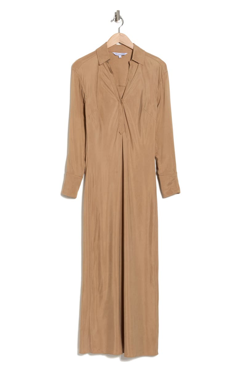 Veronica Beard Liberty Long Sleeve Maxi Dress, Alternate, color, Russet